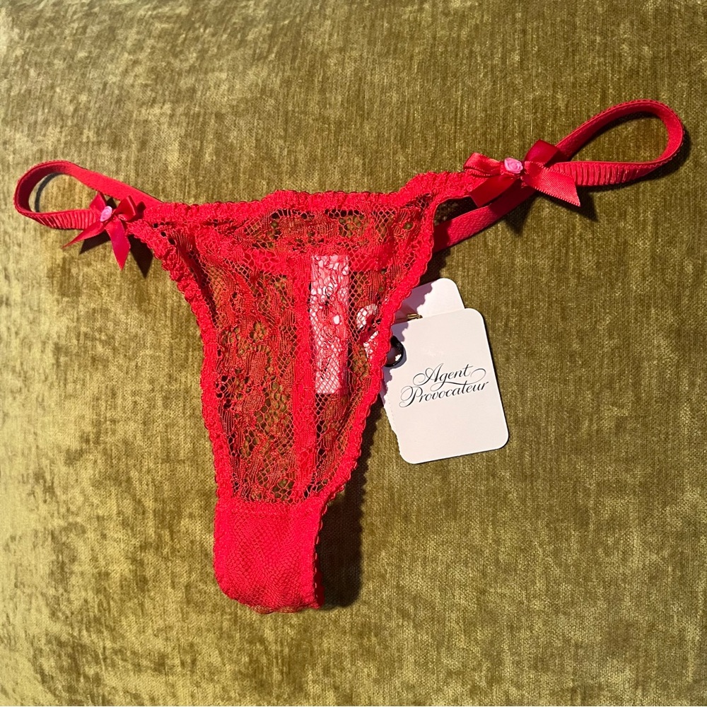NWT Agent Provocateur thong panties Red g string